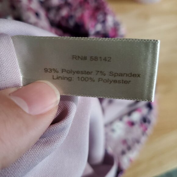 Boston Proper Dress Womens Size 10 Purple Ruched Sleeveless Stretch Sheath - Picture 3 of 8